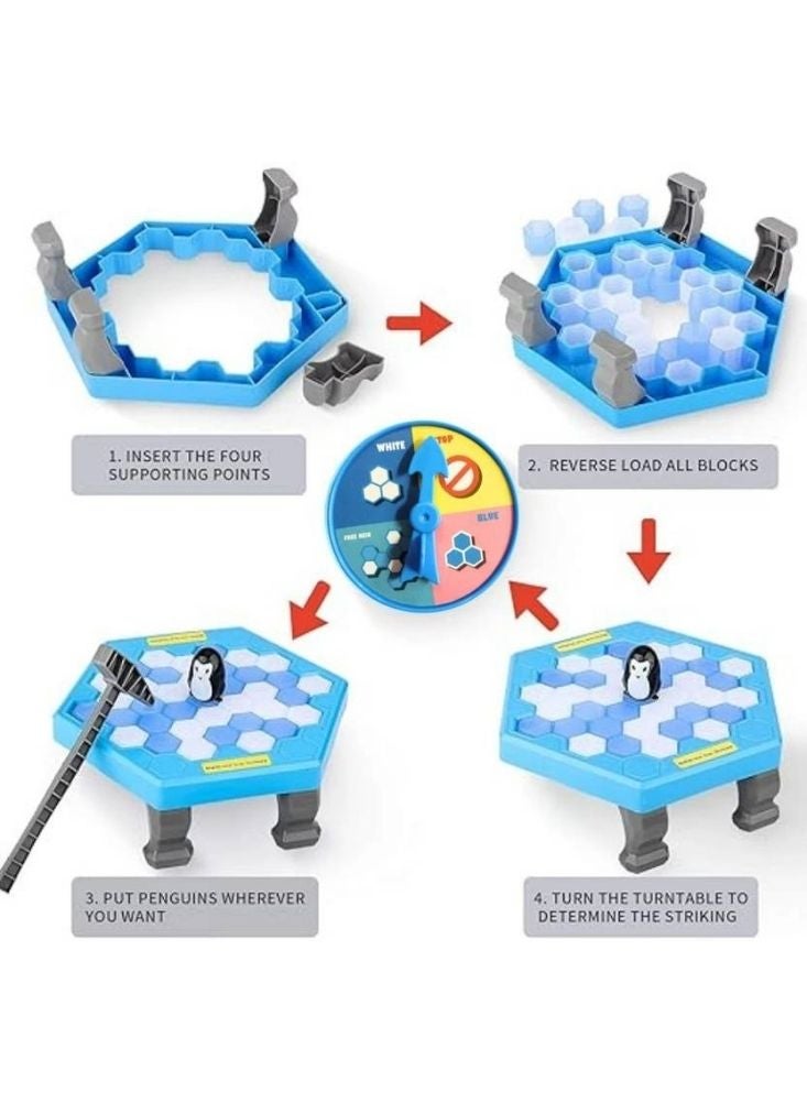 Premium Save the Penguin Ice Breaker Game for Kids – Hammer Board Game with Ice Blocks, Family Fun Strategy Game for Children - Image 4